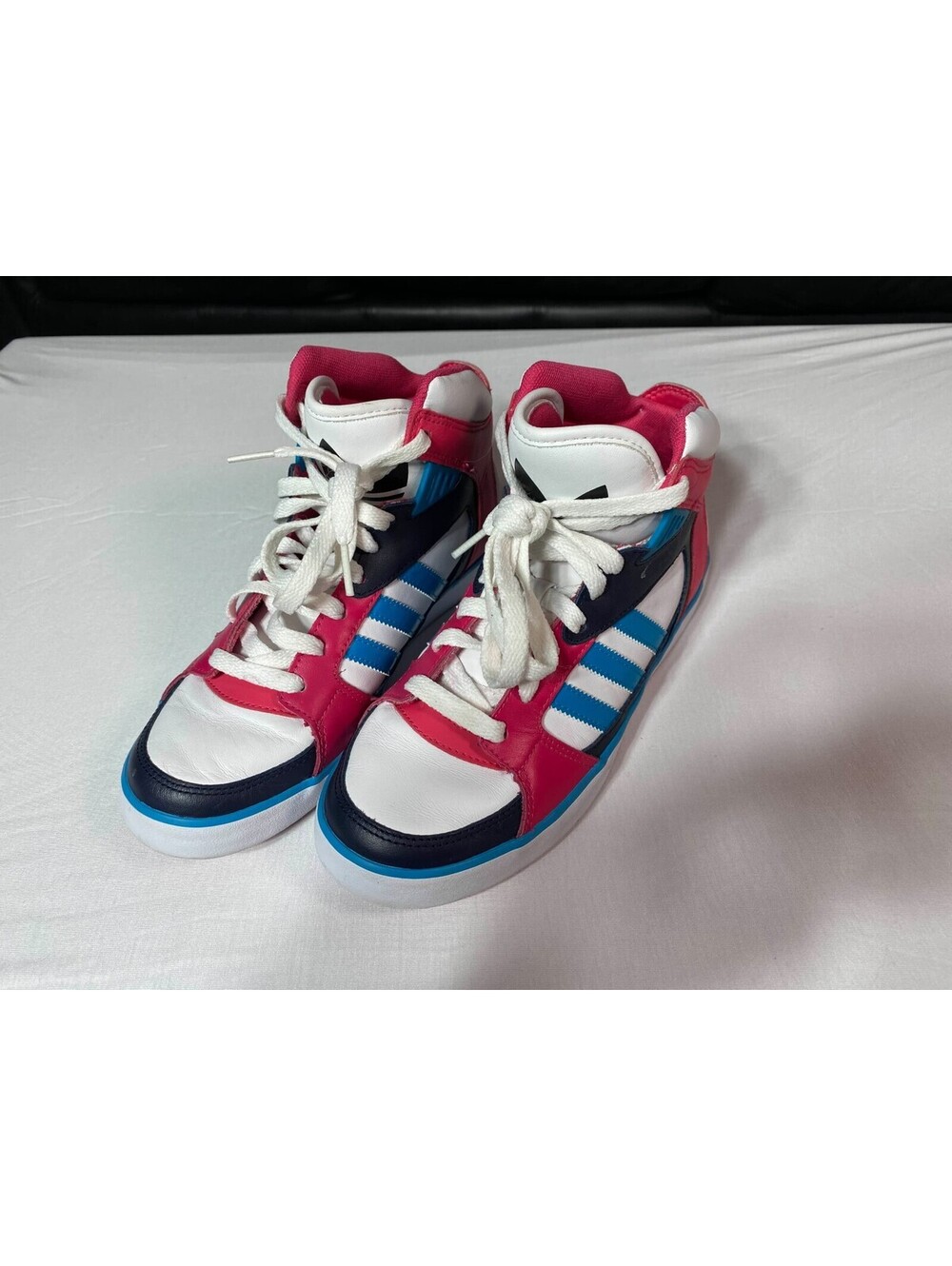 Adidas Womens Amberlight Q20380 White Basketball Shoes Sneakers Size 7